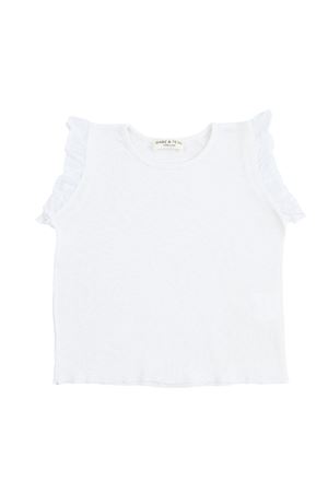 T-shirt in cotone bianco BABE & TESS KIDS | 22418114001